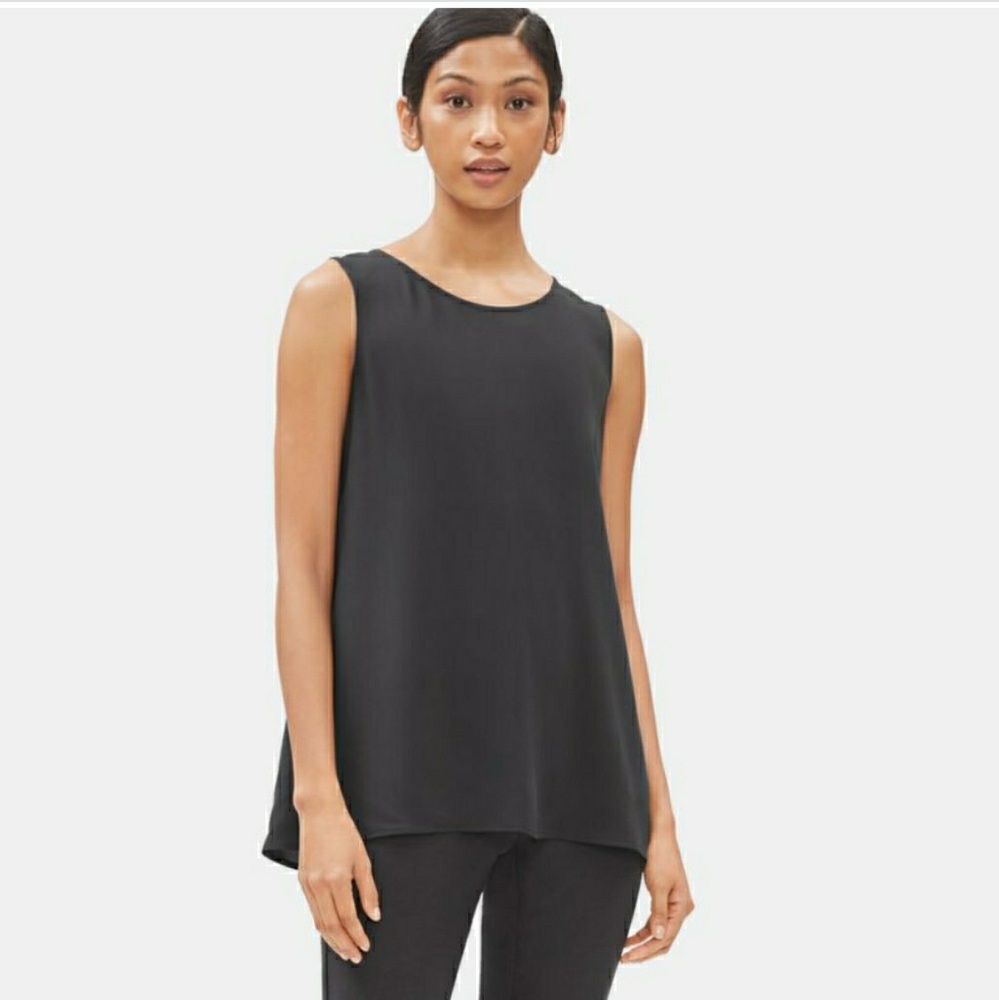 Eileen Fisher 100% Silk Georgette NWT